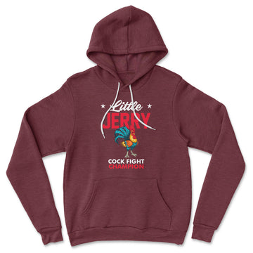Little Jerry Hoodie in Heather Maroon color